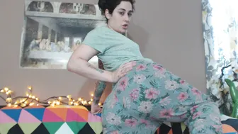 Erin Marie O'Keefe aka Goddess Green Eyed crazy beauty takes off her red dress