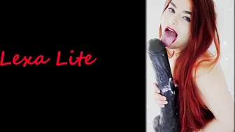 lexalite sexy brown hair caresses shaved holes