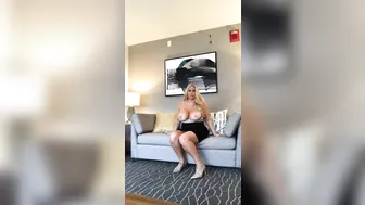 wydesyd girl with elastic milks having fun with sex toy