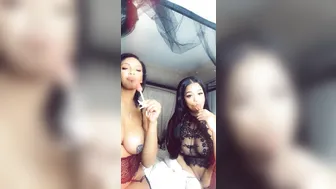 therealtylercamile gorgeous young lady jerks both holes