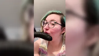squishylynxi ardent young lady caresses big tits at work