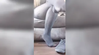 soleneed takes off her panties