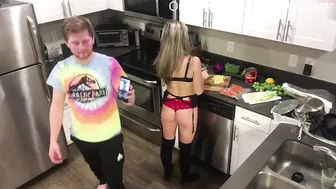 thehotstepsister dark haired passion shows underwear