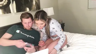 thehotstepsister cute wench pulls vagina with phallus