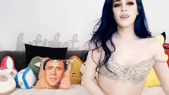 kati3kat busty mare caresses pussy