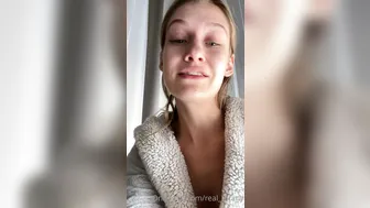 real_tiffany busty slut fucks pussy in the shower