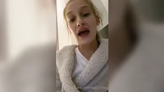 real_tiffany thin skin sucks rubber dick
