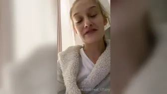 real_tiffany thin skin sucks rubber dick