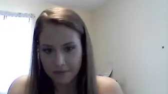 tanbitch38 slim model strips in the woods