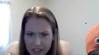 tanbitch38 slim model strips in the woods