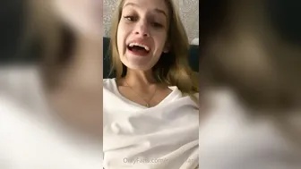 real_tiffany red-haired schoolgirl caresses shaved cunt
