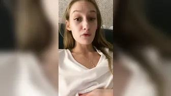 real_tiffany red-haired schoolgirl caresses shaved cunt