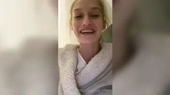 real_tiffany busty bitch caresses nipples