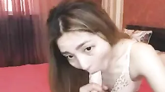 alueshka spicy trash fucks herself with a dildo