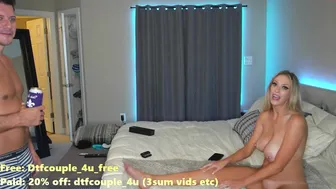 dtfcouple busty young lady caresses nipples