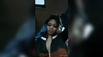 toriann busty brunette sucks dildo