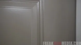 freakmobmedia attractive chick is pounded with a bottle in the ass.