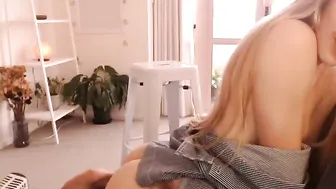 missalice_94 myfreecams busty cam girl caresses her lips.