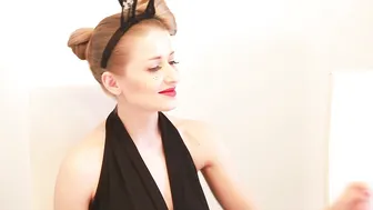 SophiEsticated busty passion licks nipples