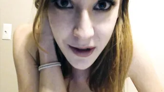 SmartyKat314  pretty lady undresses in the kitchen