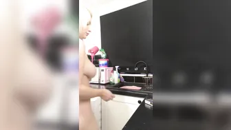 Penny perfect slut caresses beautiful boobs