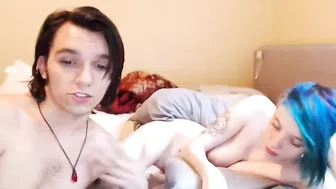 emocanadianscene naughty slut fucks herself with a phallus