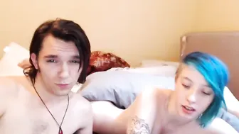 emocanadianscene naughty slut fucks herself with a phallus