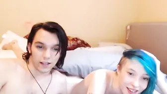 emocanadianscene naughty slut fucks herself with a phallus