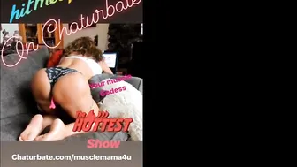 musclemama4u cute passion pulls the cap with his fingers