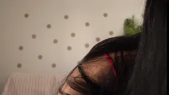 littlemiss_kira swallows a toy
