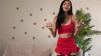 littlemiss_kira beautiful model caresses big tits