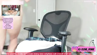 elena_ermie stuck in the ass sex toy