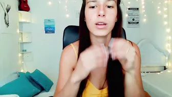 ohanna_ caresses pussy through panties