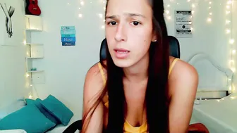 ohanna_ caresses pussy through panties