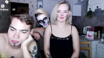 mad_temple busty slut jerks off and cums