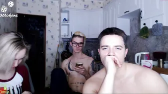 mad_temple charming whore sticks dildo in the vagina