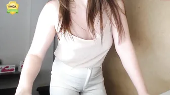 emerald_stone_ beauty caresses her tits and pussy