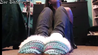 Eve Batelle beautiful schoolgirl fucks juicy pussy