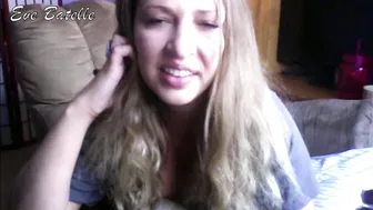 Eve Batelle cute whore takes off her panties and jerks off her cunt