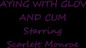 Scarlett Monroe elegant  cam girl  engaged in lustful caresses