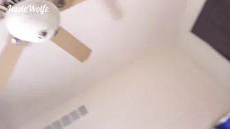 Jessie Wolfe charming courtesan jerks pussy with dildos