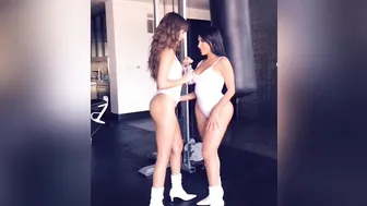 Riley hot young lady caresses big tits