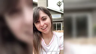 Riley caresses the clitoris under the table