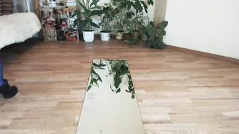 Hecilior jerking off sitting on the edge of the bed