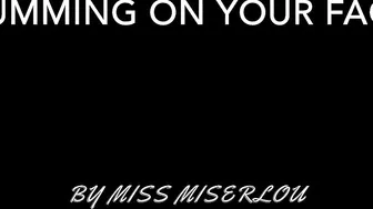 MissMiserlou black-haired handjob lying on the couch