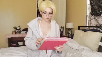 Beyondfated crazy passion masturbates both holes