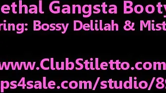 Bossy the charming bitch twirls a big booty