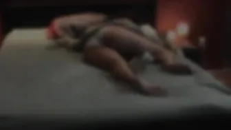 Bossy gorgeous mare jerks off pussy