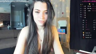 elenalooove fluffy bitch with glasses masturbates pussy