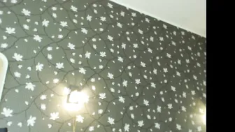 wowkatina Busty Shmara caresses her lips.